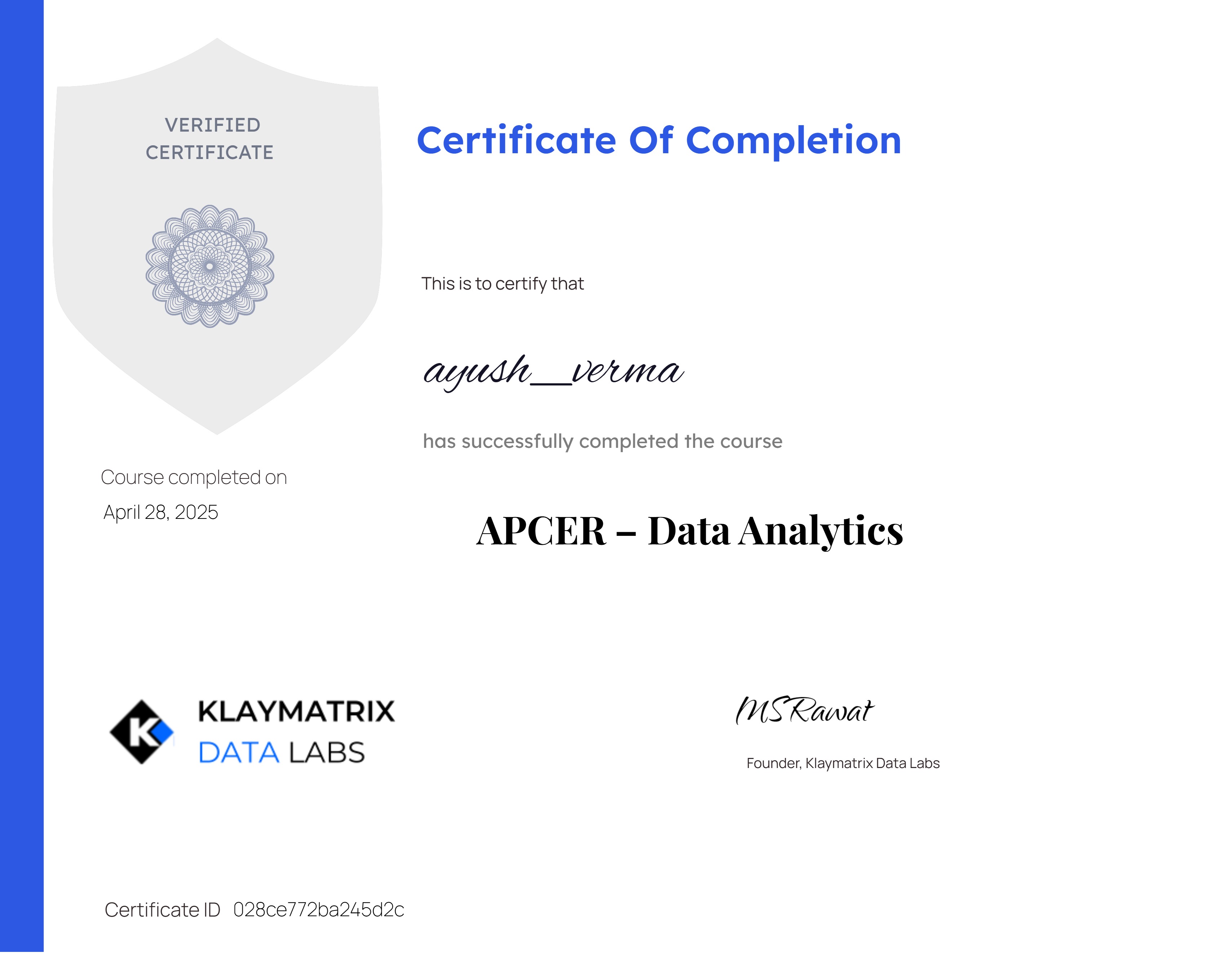 APCER – Data Analytics
